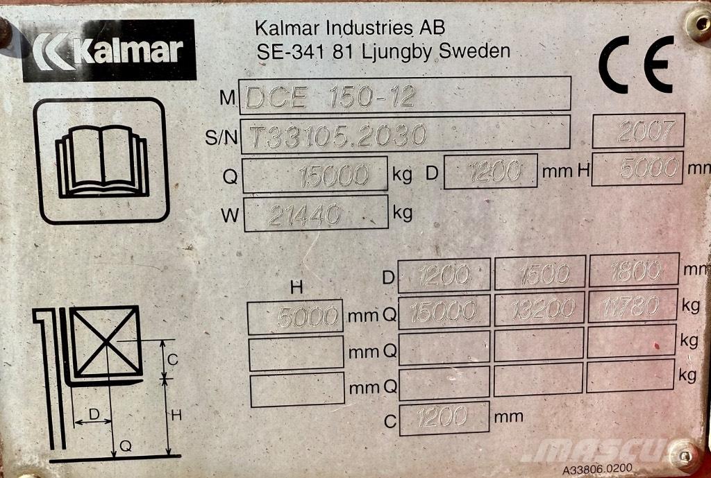 Kalmar DCE 150-12 Diesel heftrucks