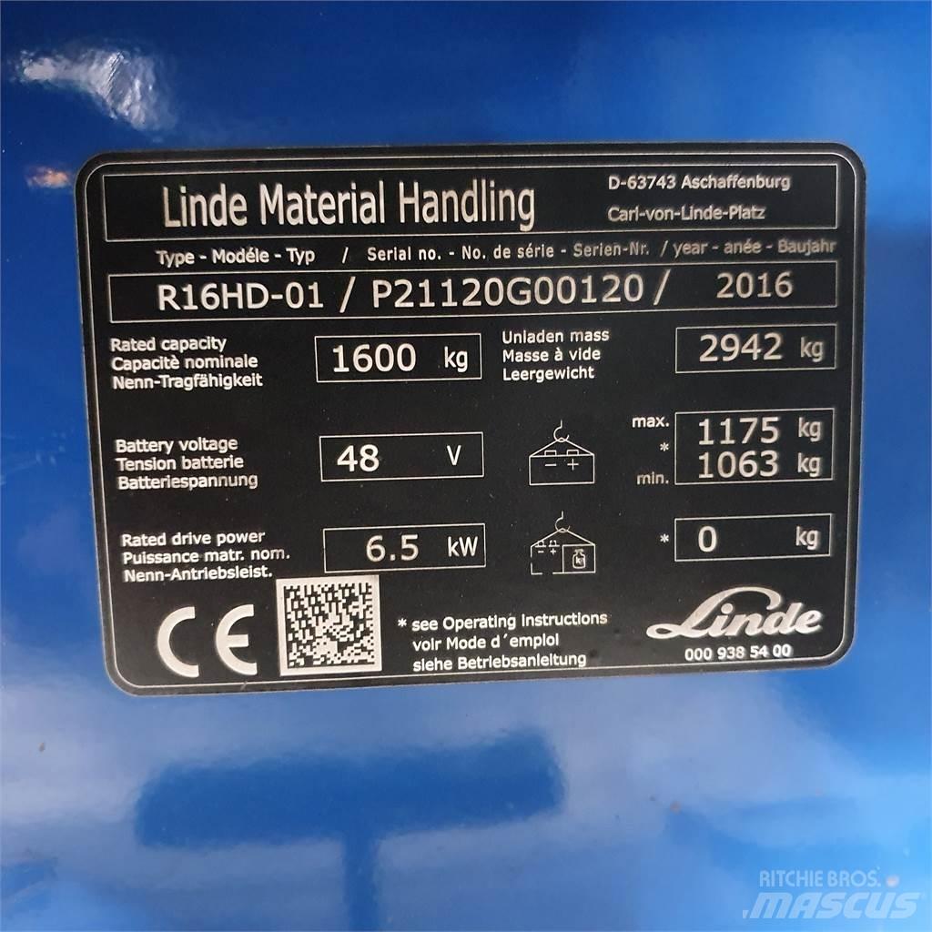 Linde R16HD Reachtruck voor hoog niveau