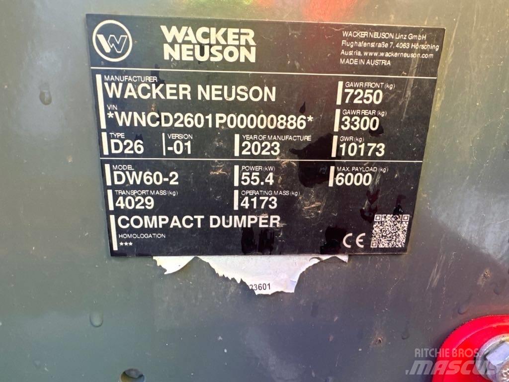 Wacker Neuson DW60-2 Mini Dumpers