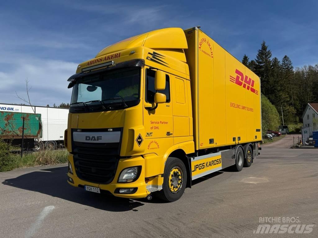 DAF XF 510 Bakwagens met gesloten opbouw