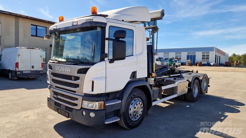 Scania P410 6X2 Vrachtwagen met containersysteem