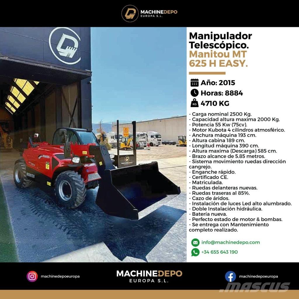 Manitou MT 625 H Verreikers