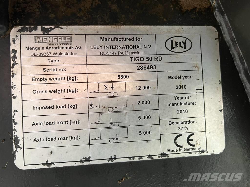 Lely Tigo 50 R D Opraapwagens