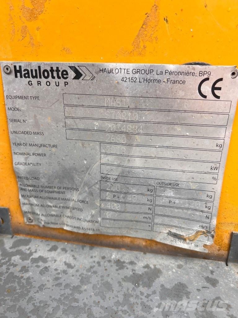 Haulotte Star 10 Telescoophoogwerkers