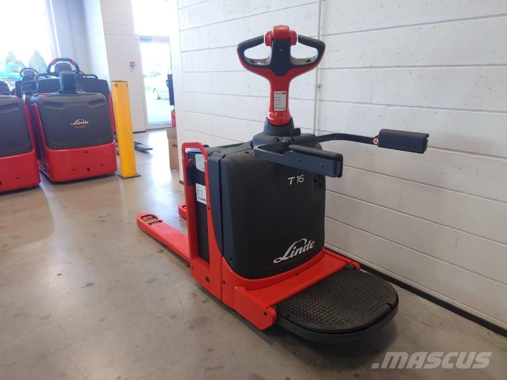 Linde T16P/1151-02 Meerij pallettruck met platform