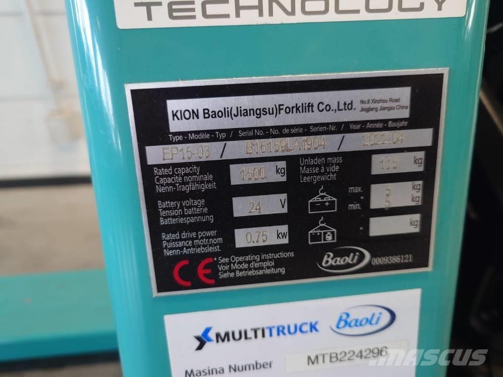 Baoli EP15-03 Electro-pallettrucks