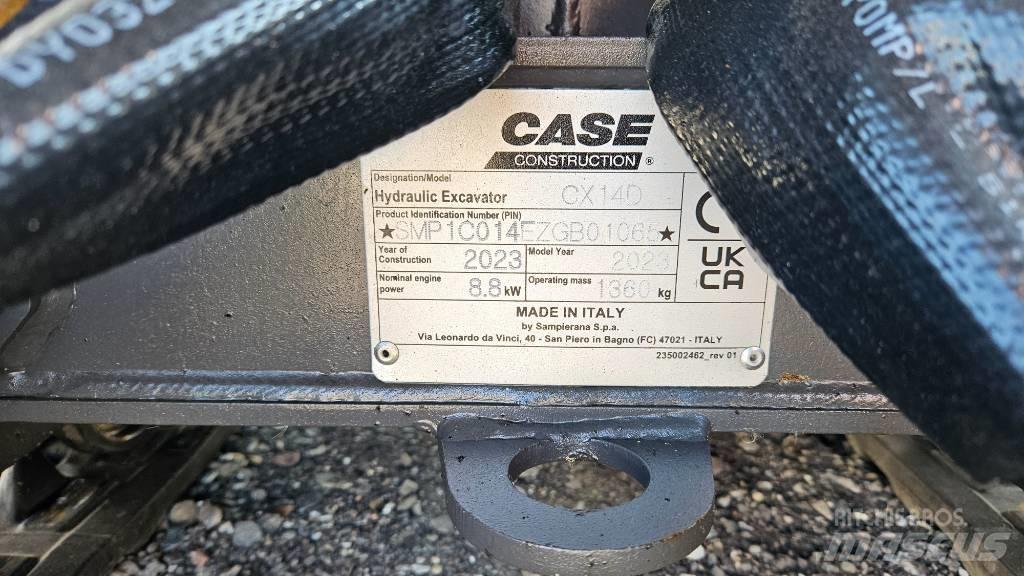 CASE CX14D Minigraafmachines < 7t