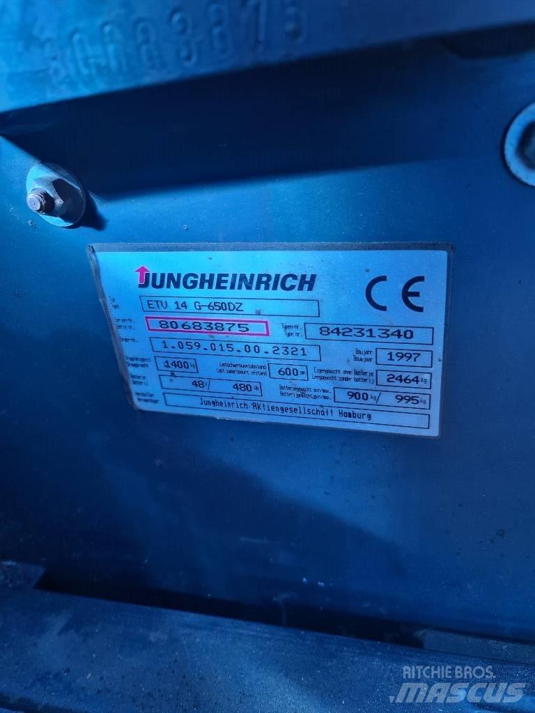 Jungheinrich ETV 14 Reachtruck voor hoog niveau