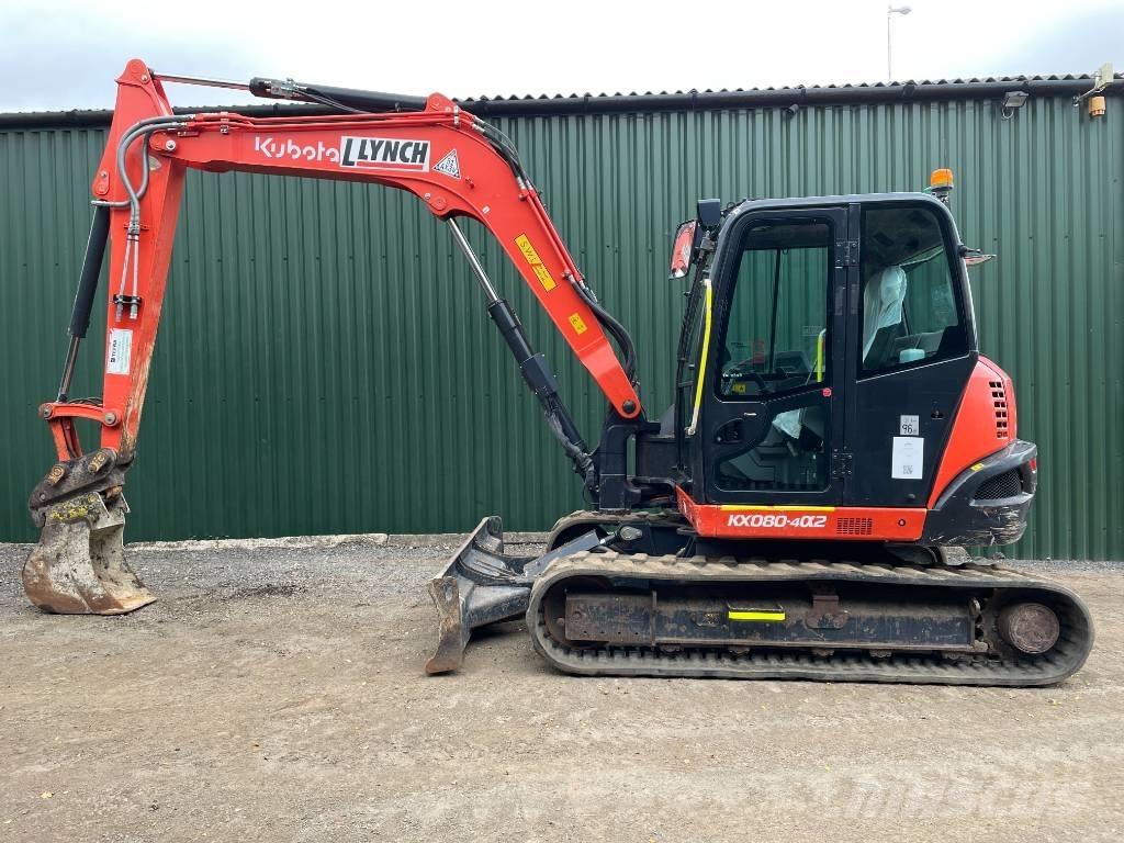Kubota KX 080 Midigraafmachines 7t - 12t