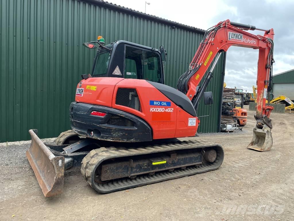 Kubota KX 080 Midigraafmachines 7t - 12t