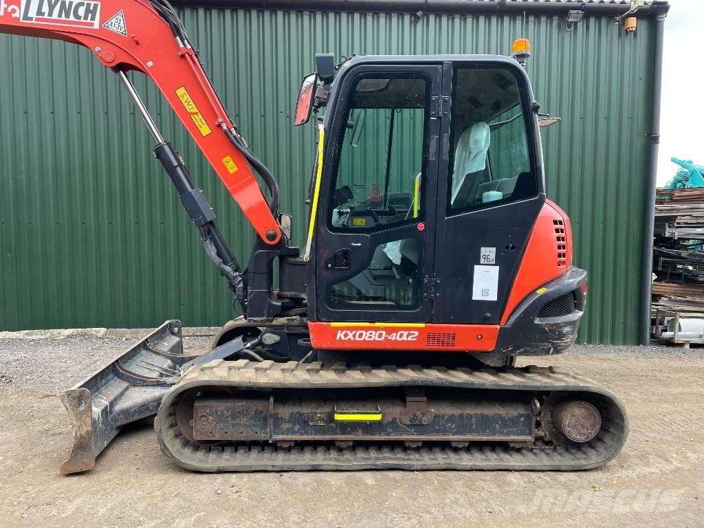 Kubota KX 080 Midigraafmachines 7t - 12t