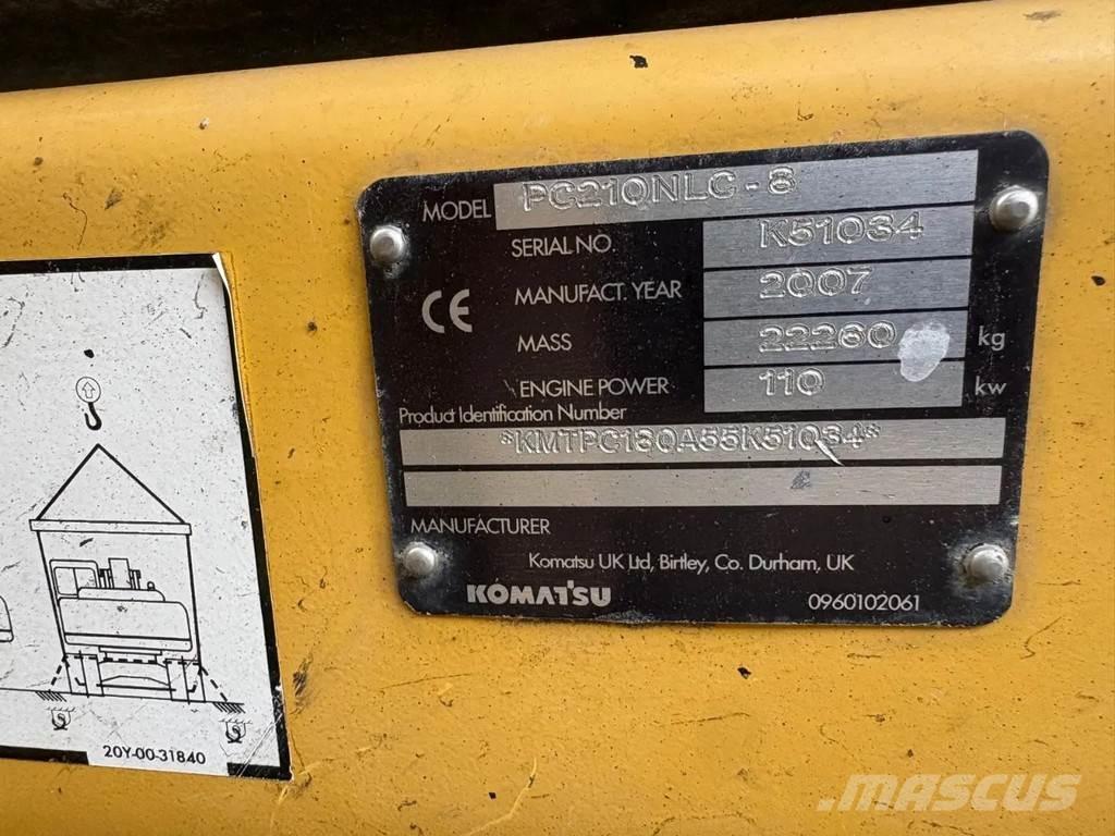 Komatsu PC210LC-8 Rupsgraafmachines