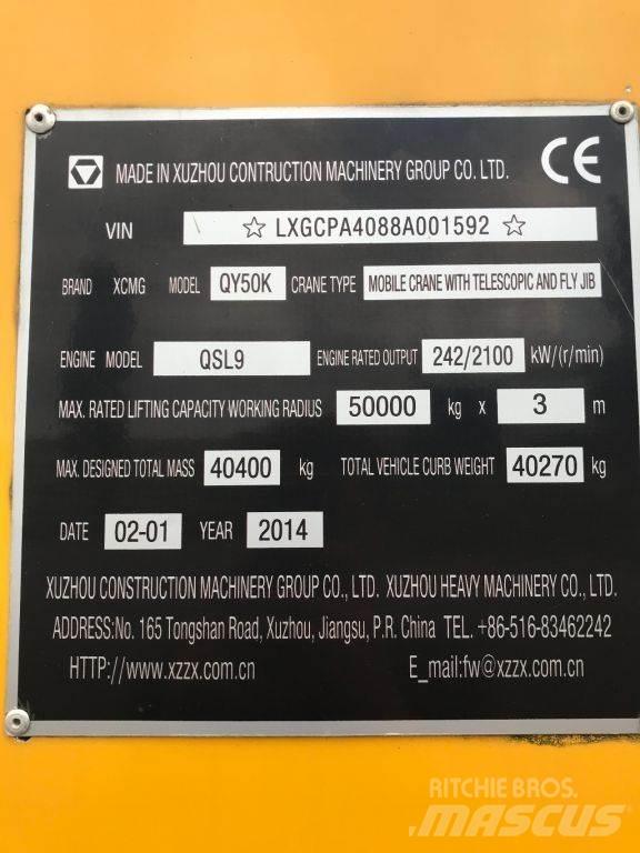 XCMG QY50K UNUSED Kranen voor alle terreinen