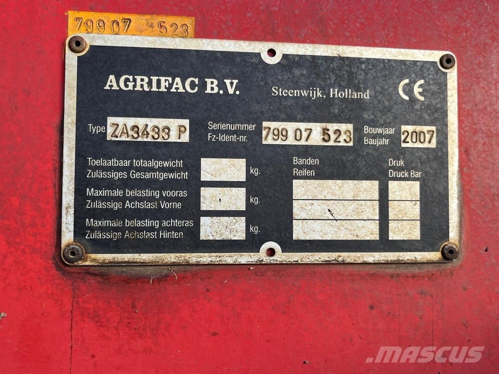 Agrifac ZA3433 Overige rooimachines
