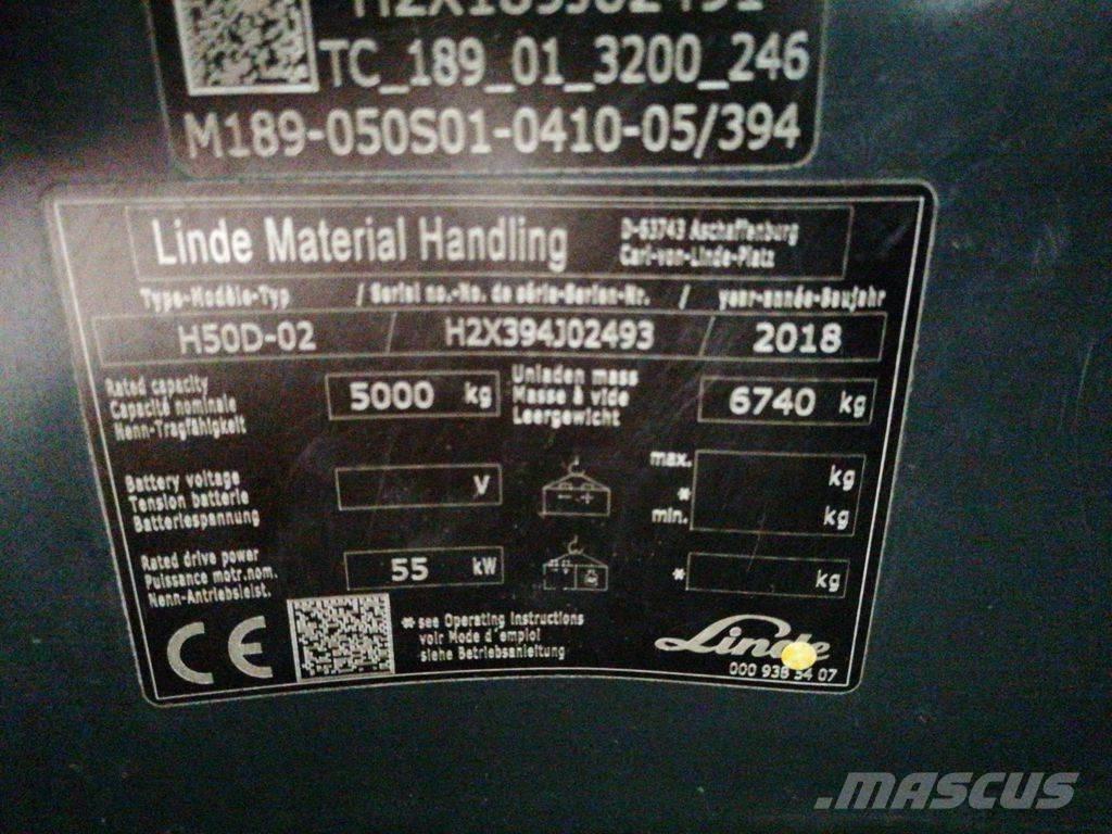 Linde H50D-02 Diesel heftrucks