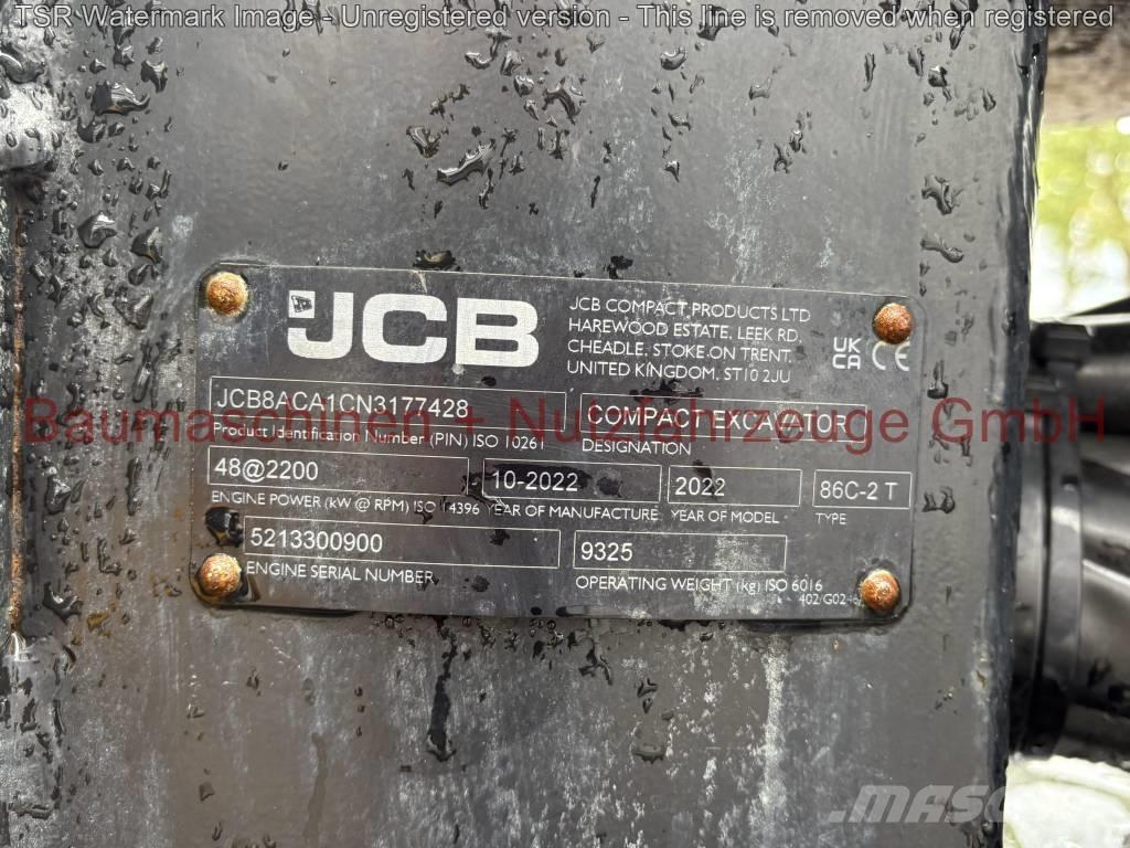 JCB 86C-2 TAB -Demo- Midigraafmachines 7t - 12t