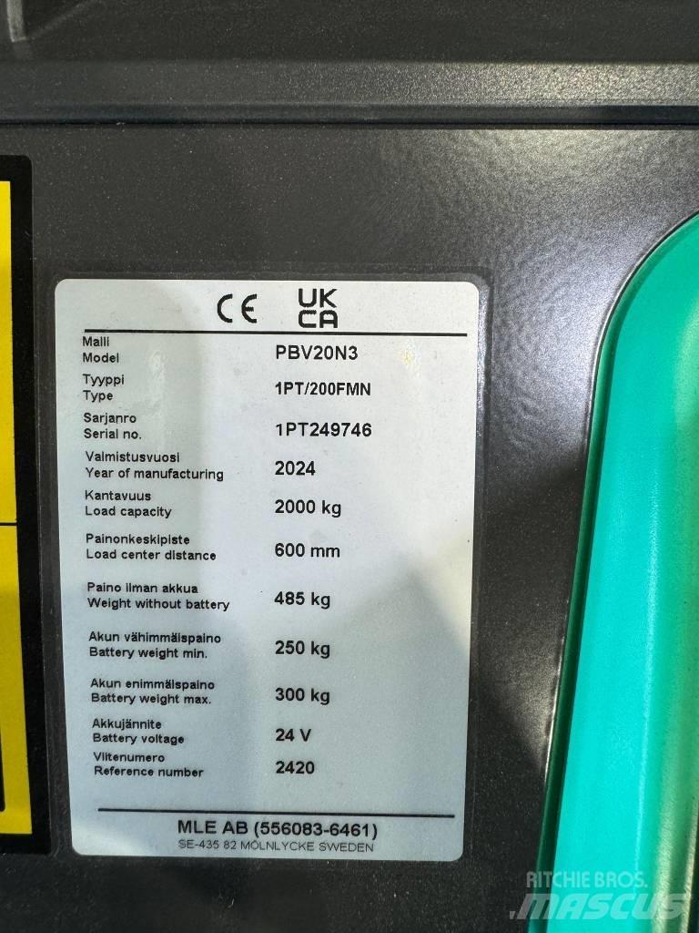 Mitsubishi PBV20N2 Meerij pallettruck met platform