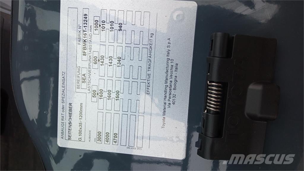 Toyota 8FBMK16T Elektrische heftrucks