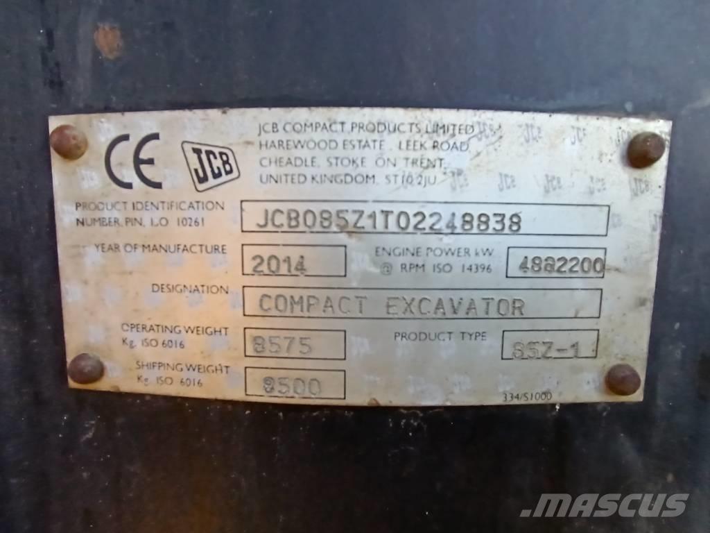JCB 85 Z-1 Midigraafmachines 7t - 12t