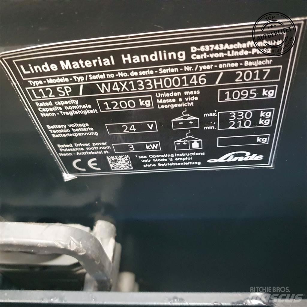 Linde L12SP Stapelaar meeloop