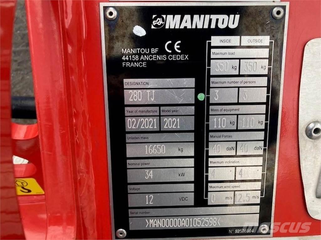 Manitou 280TJ Knikarmhoogwerkers