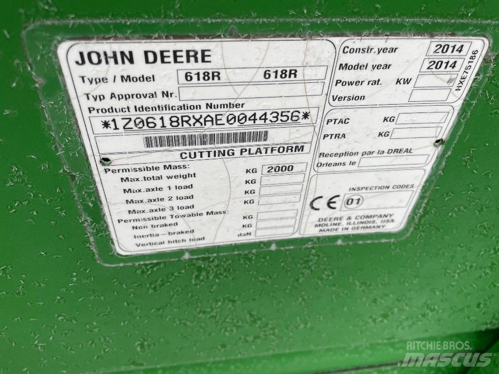 John Deere W 540 Maaidorsmachines