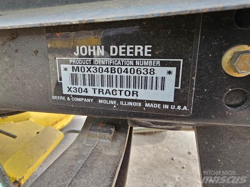 John Deere X 304 Rijmaaiers