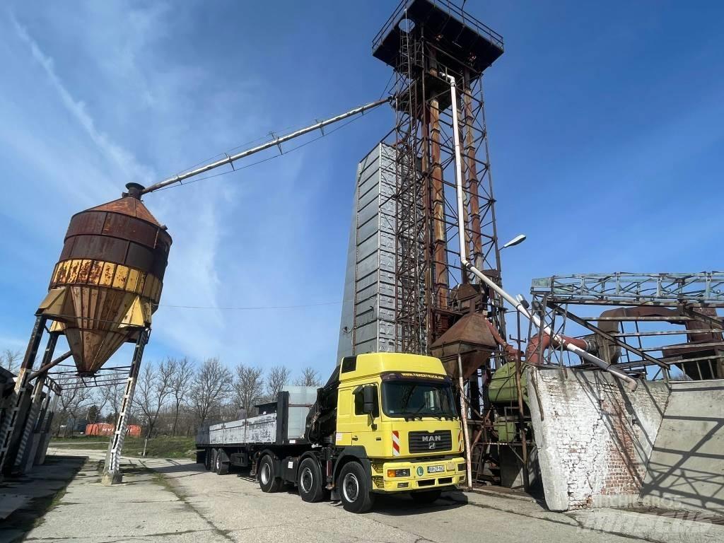 MAN F 2000 Vlakke laadvloer met kraan