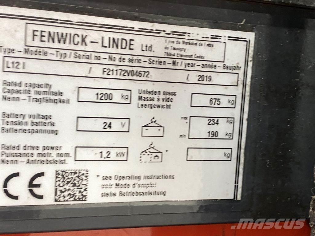 Linde L12 I Stapelaar meeloop