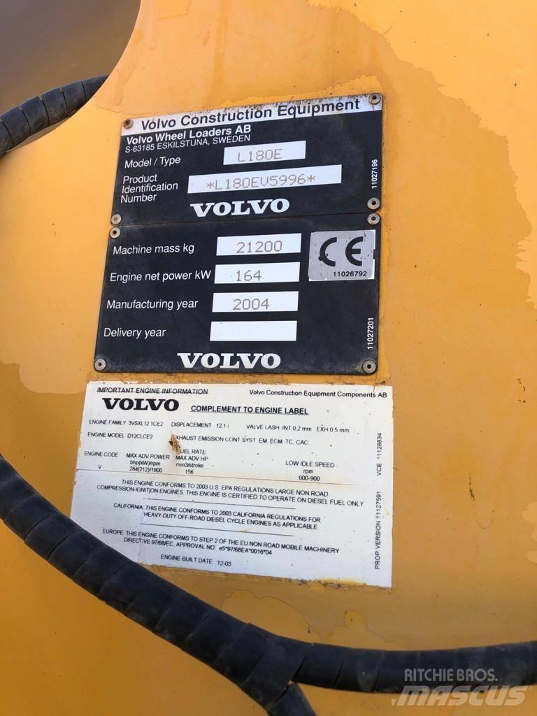 Volvo L 180 E Wielladers