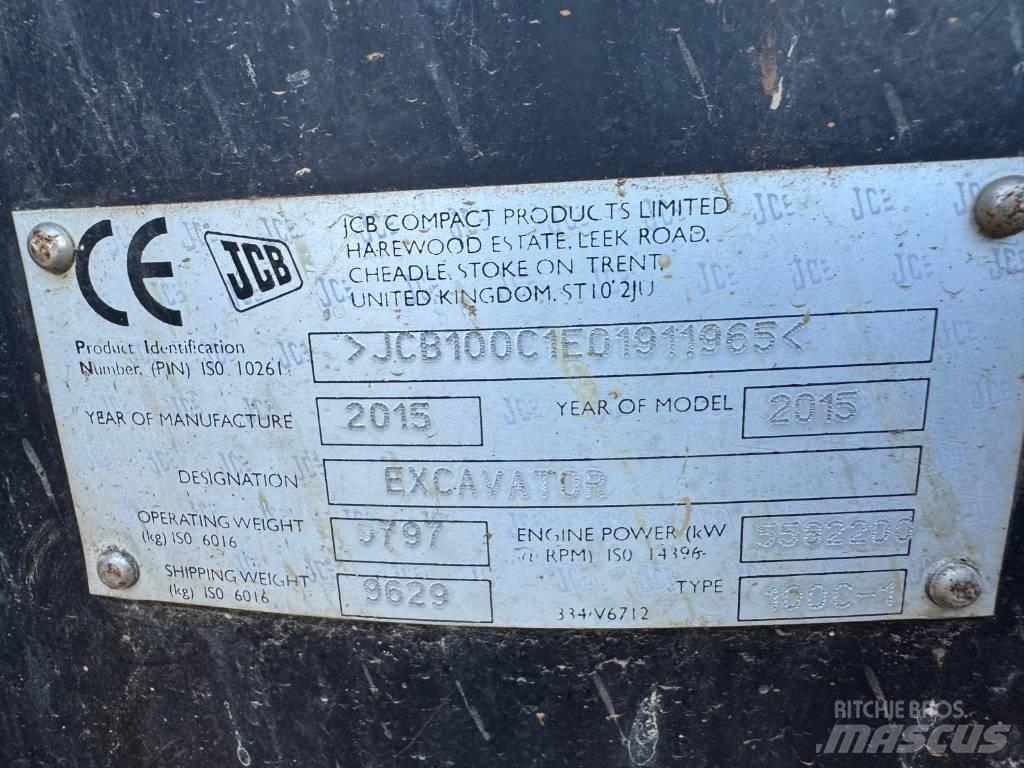 JCB 100 C-1 Midigraafmachines 7t - 12t