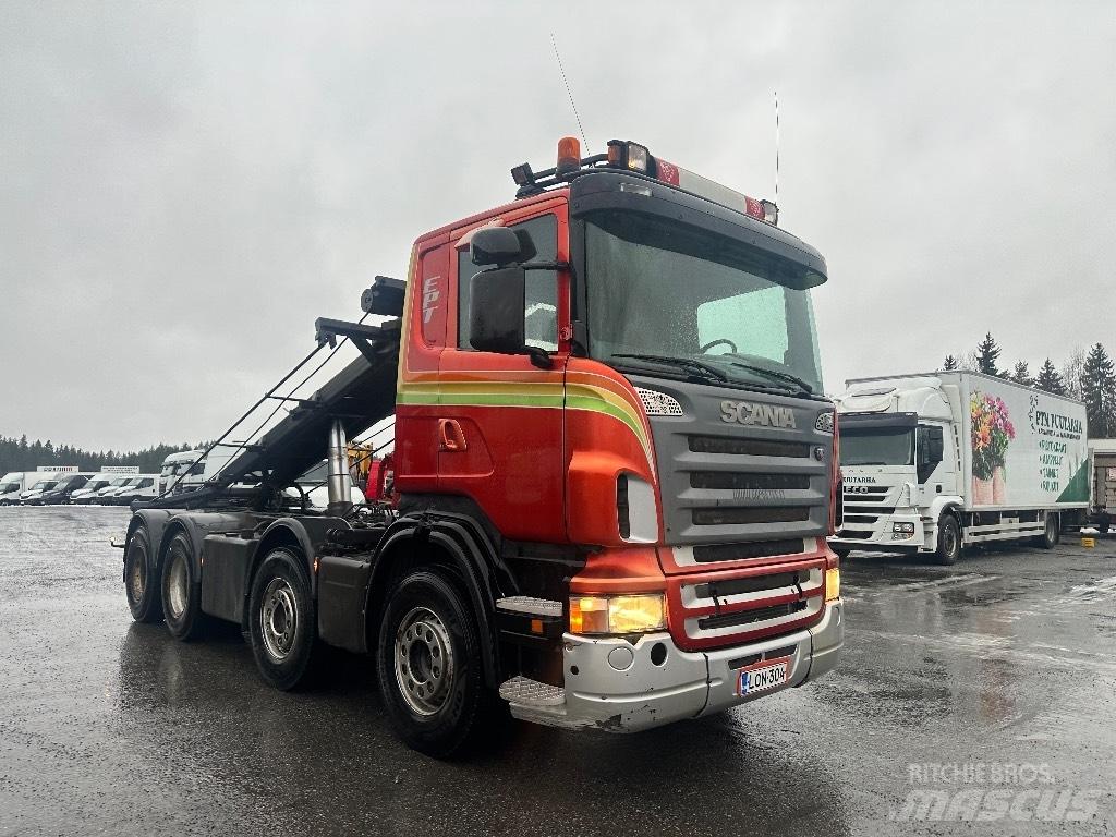Scania R500 8X4 Containertrucks met kabelsysteem