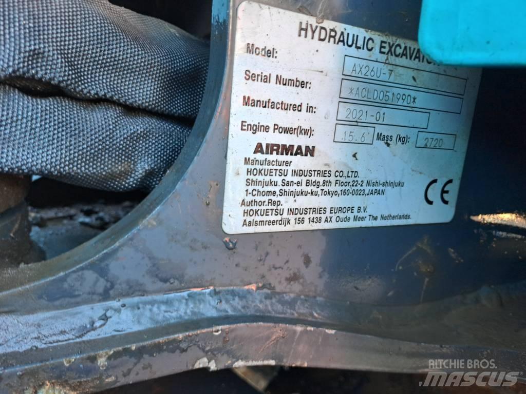 Airman AX26U Minigraafmachines < 7t