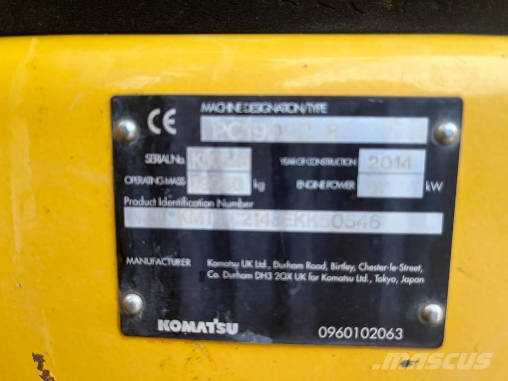 Komatsu PC 190 LC-8 Rupsgraafmachines