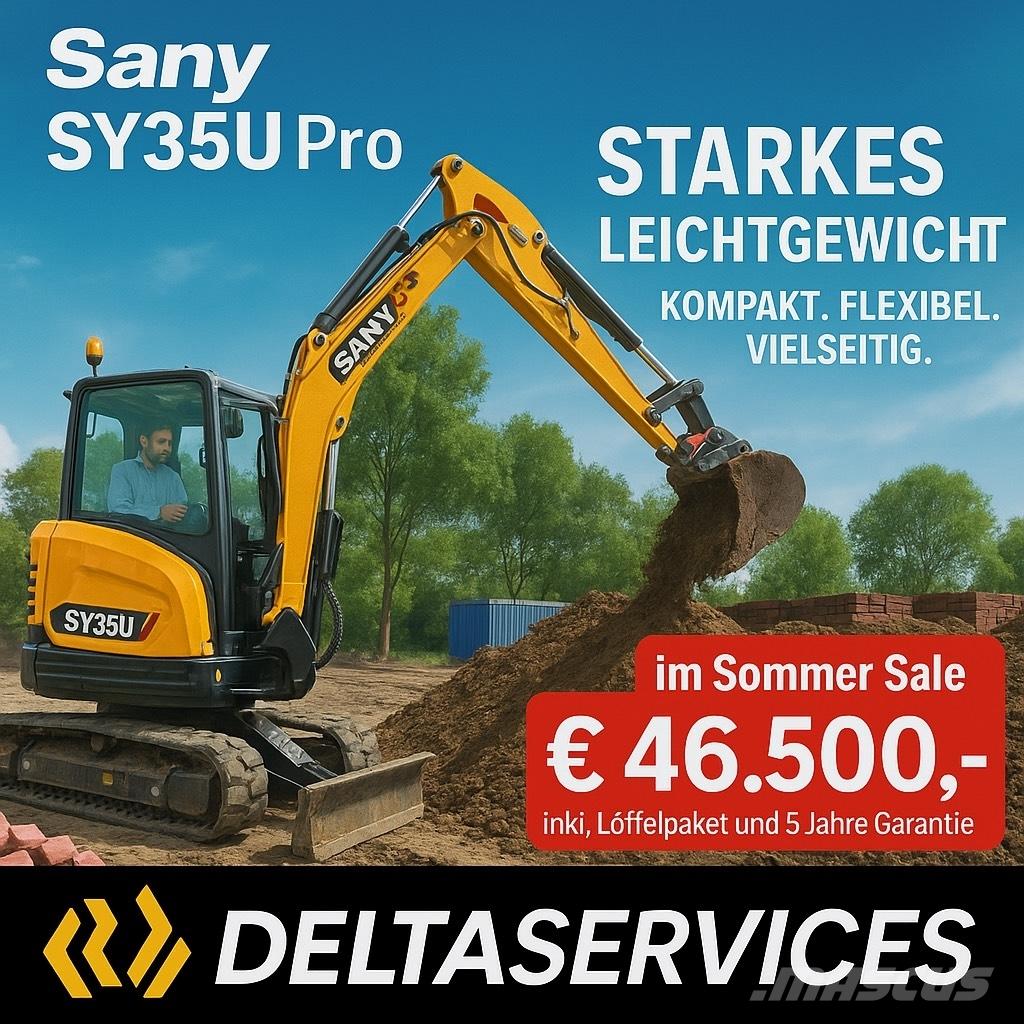 Sany SY 35 U Minigraafmachines < 7t