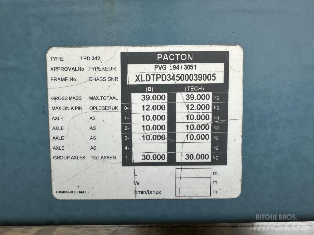 Pacton TPD 342 Vlakke laadvloeren