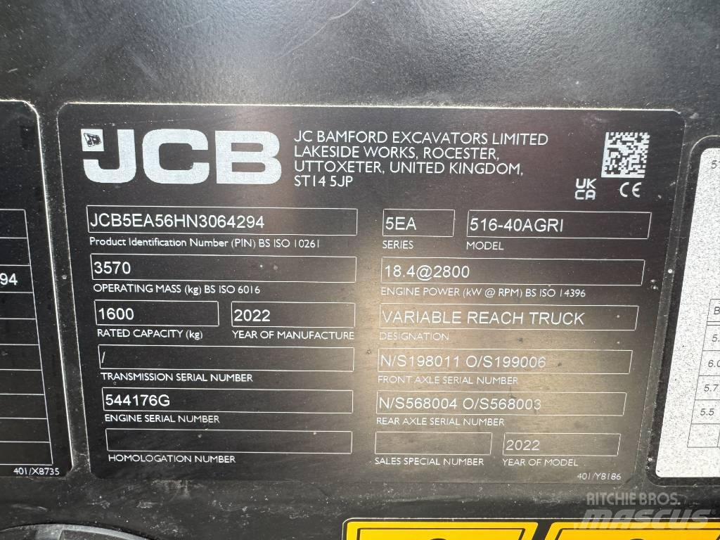 JCB 516-40AGRI Verreikers