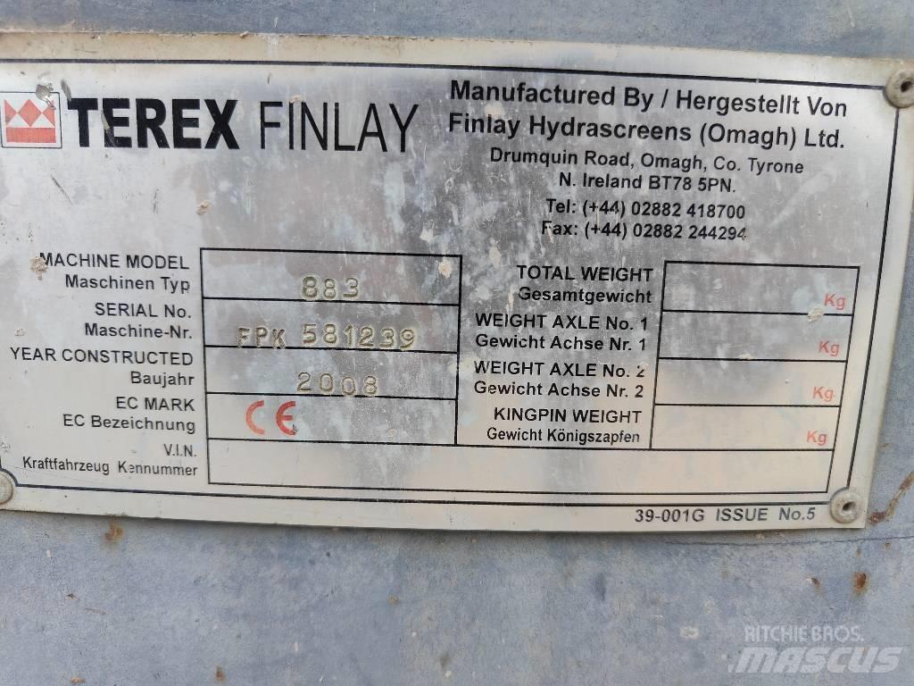 Terex Finlay 883 Mobiele zeefinstallaties