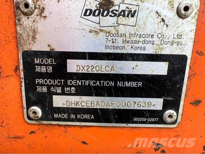 Doosan DX220LCA Midigraafmachines 7t - 12t
