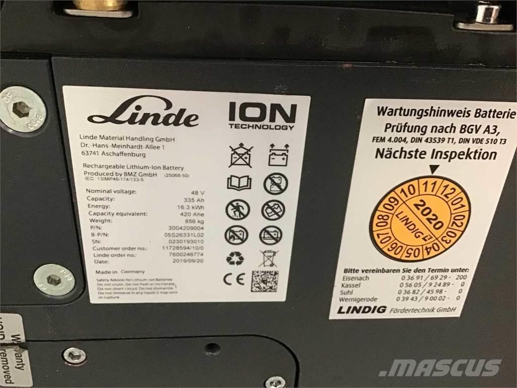 Linde E16 ION Elektrische heftrucks