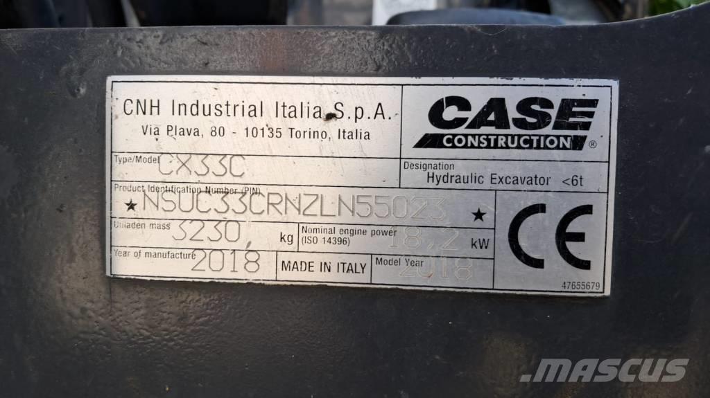 CASE CX 33 C Minigraafmachines < 7t