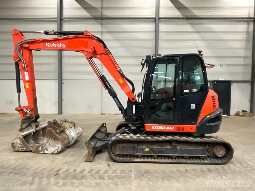 Kubota KX 080-4 A 2 Midigraafmachines 7t - 12t