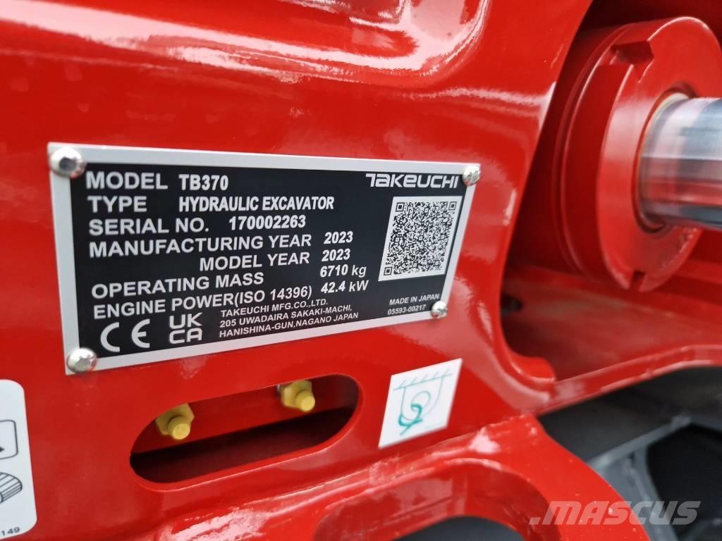 Takeuchi TB370 Minigraafmachines < 7t