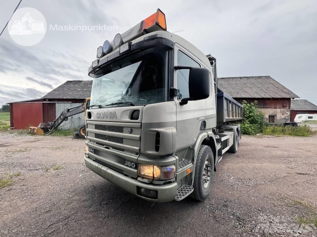 Scania P 124-360 Vrachtwagen met containersysteem