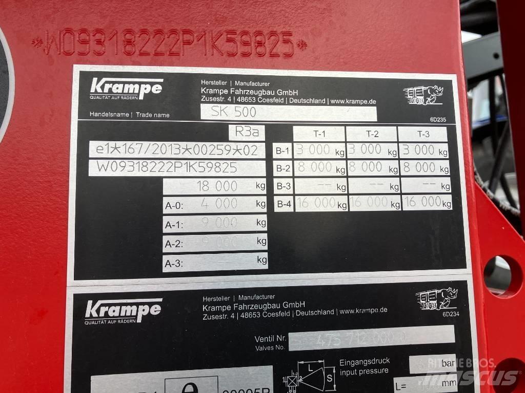 Krampe SK 500 Kipperaanhangers