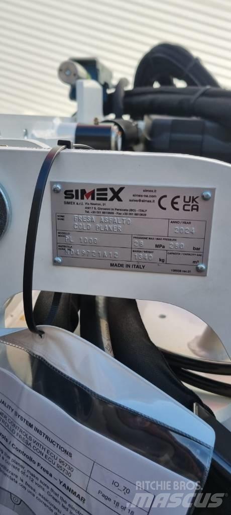 Simex PL1000 Accessoires voor de asfalteermachine