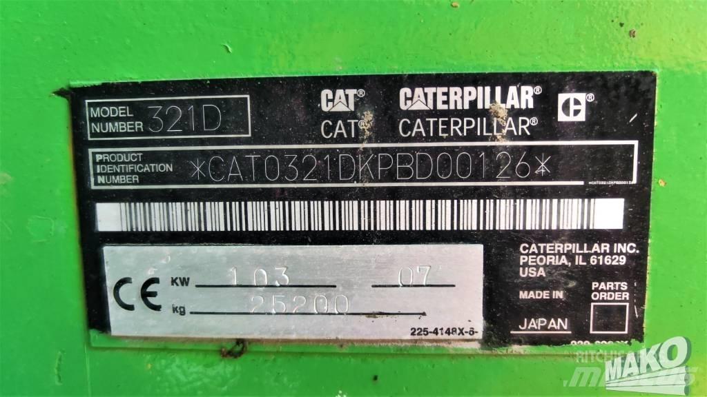 CAT 321 D Rupsgraafmachines