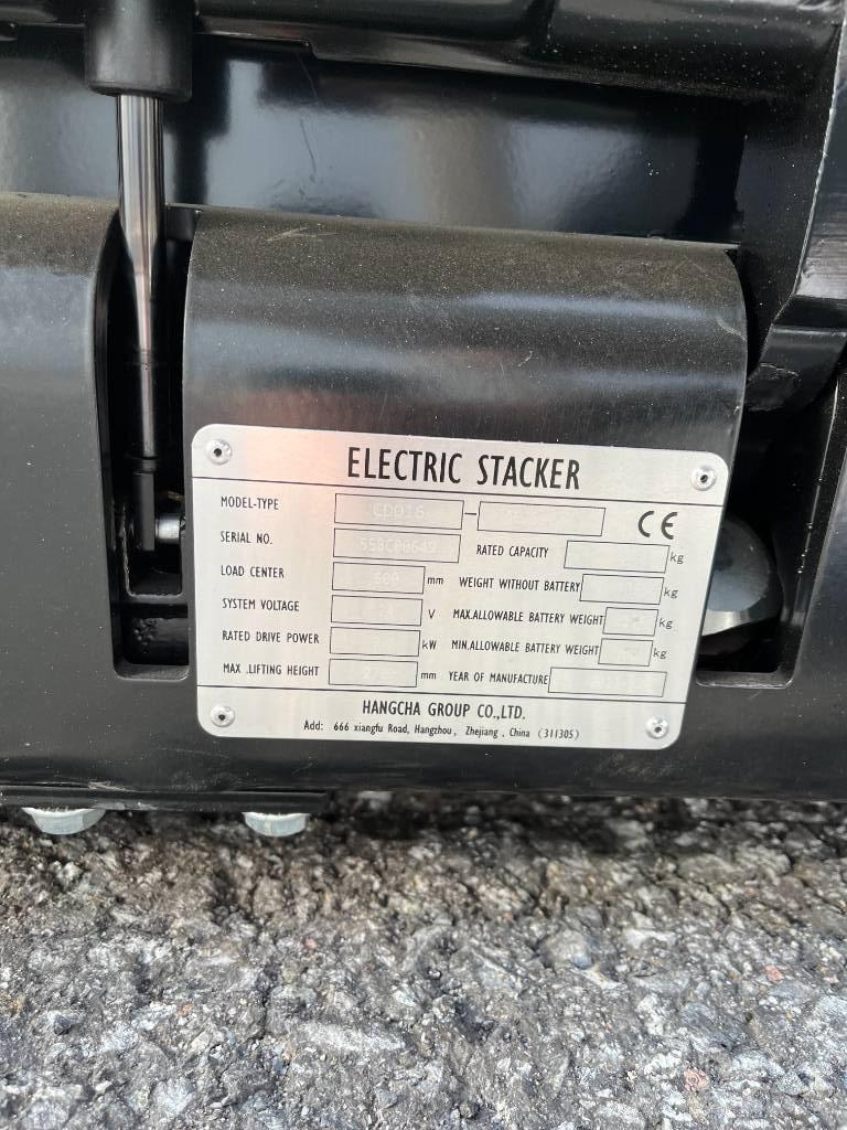 Hangcha CDD16-AC2S Zelfrijdende stapelaars