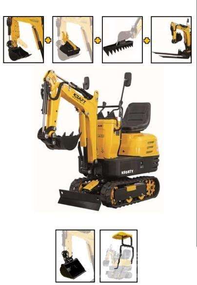 Kraft KE08TY Minigraafmachines < 7t