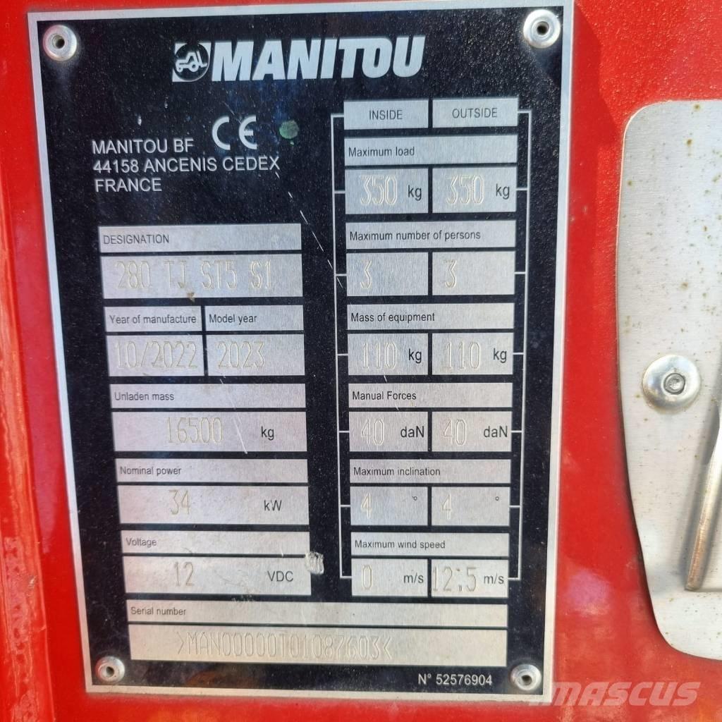 Manitou 280 TJ Telescoophoogwerkers